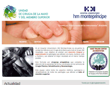Tablet Screenshot of cirugiademanohm.com